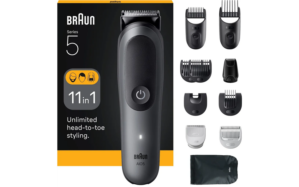 Braun All-in-One Series 5 multifunktionstrimmer, AIO5560, grå
