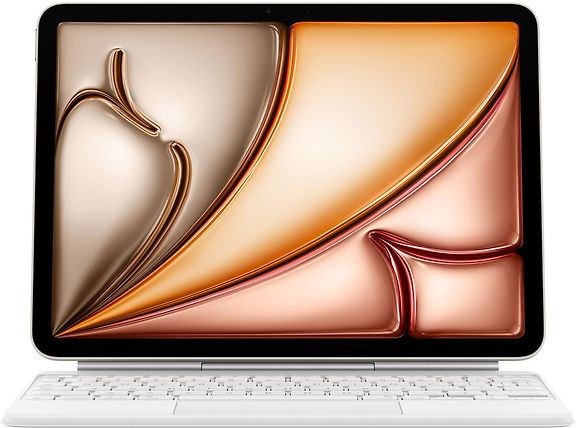 Apple Magic Keyboard 11" iPad Airille (M4) näppäimistö ja suoja, valkoinen (MDFV4) – kuva 1