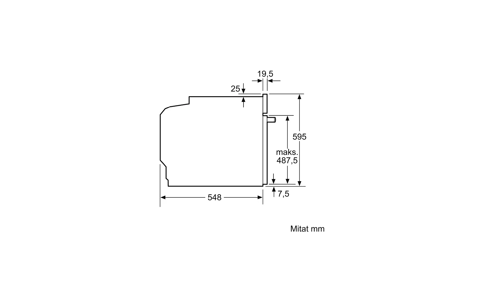 Siemens iQ500 erillisuuni, HB517GCW1S, valkoinen
