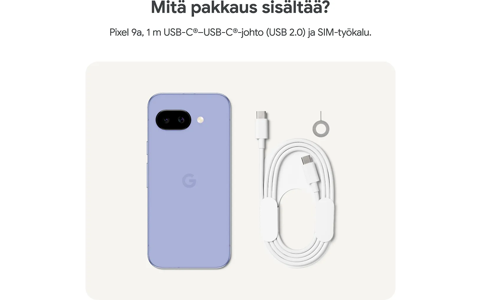 Google Pixel 9a puhelin, 128/8 Gt, Obsidian