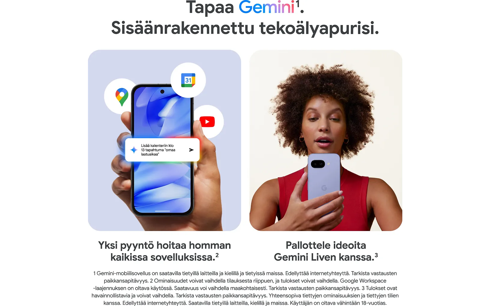Google Pixel 9a puhelin, 128/8 Gt, Porcelain