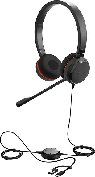 Jabra Evolve 30 II kuulokemikrofoni, stereo, MS, USB-C/USB-A
