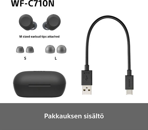 Sony WF-C710N vastamelunappikuulokkeet, musta – kuva 12