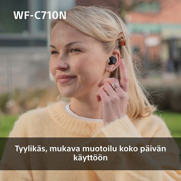 Sony WF-C710N vastamelunappikuulokkeet, musta – kuva 6