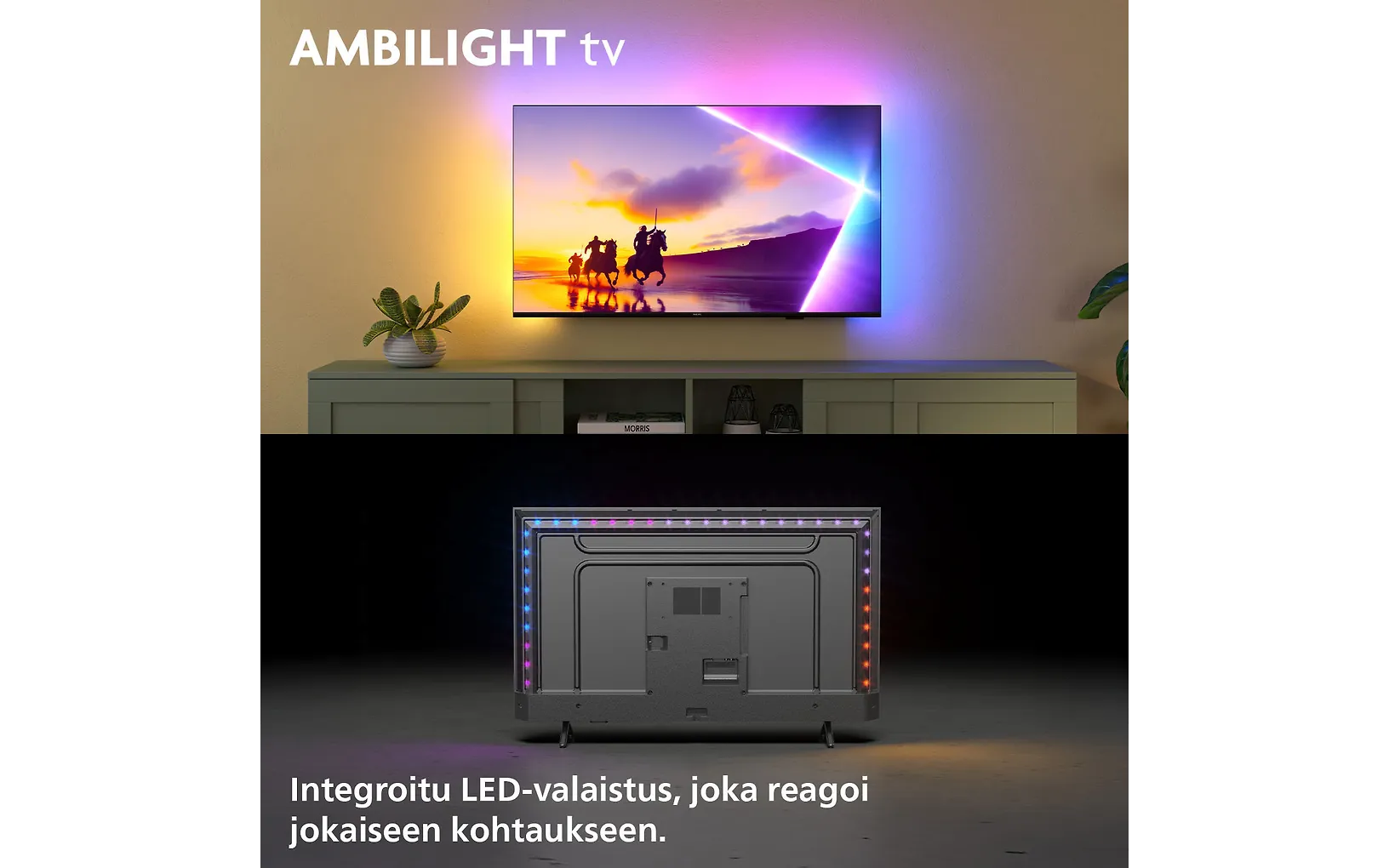 Philips 50" PUS8550 – 4K QLED Ambilight-TV