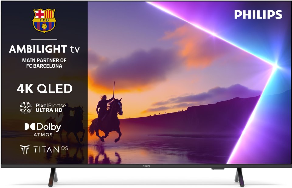 Philips 55" PUS8550 – 4K QLED Ambilight TV