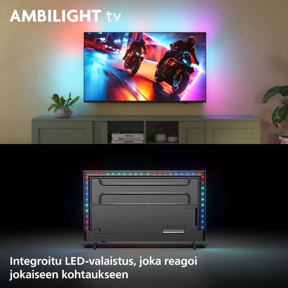 Philips 55" MLED910 – 4K QD Mini-LED Ambilight TV