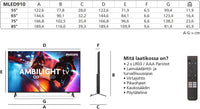 Philips 55" MLED910 – 4K QD Mini-LED Ambilight TV