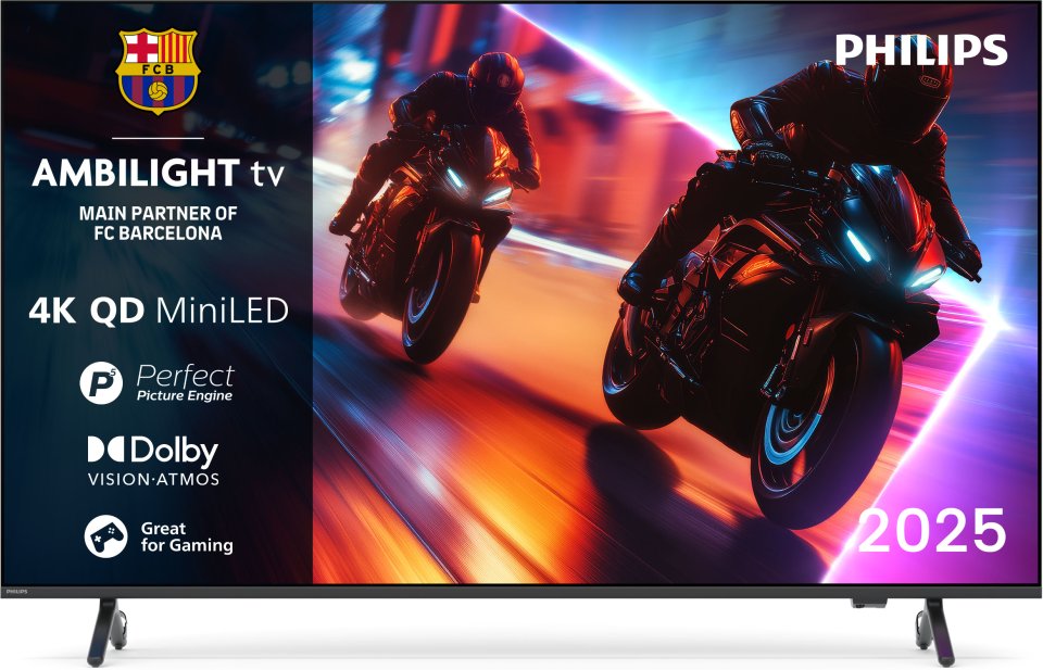 Philips 55" MLED910 – 4K QD Mini-LED Ambilight TV