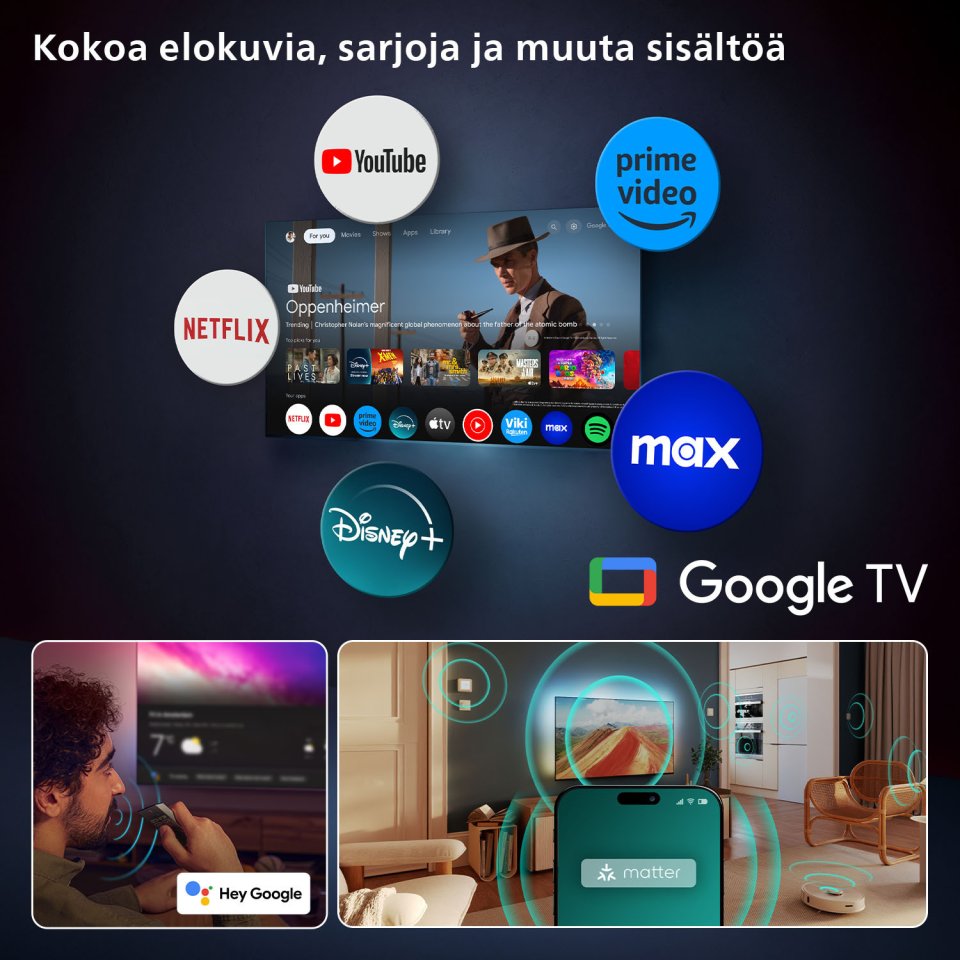 Philips 55" OLED910 – 4K OLED+ Ambilight Google TV