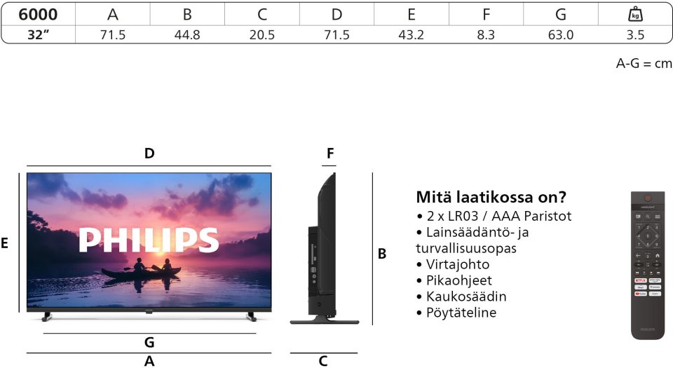 Philips 32" PFS6050 – Full HD LED TV