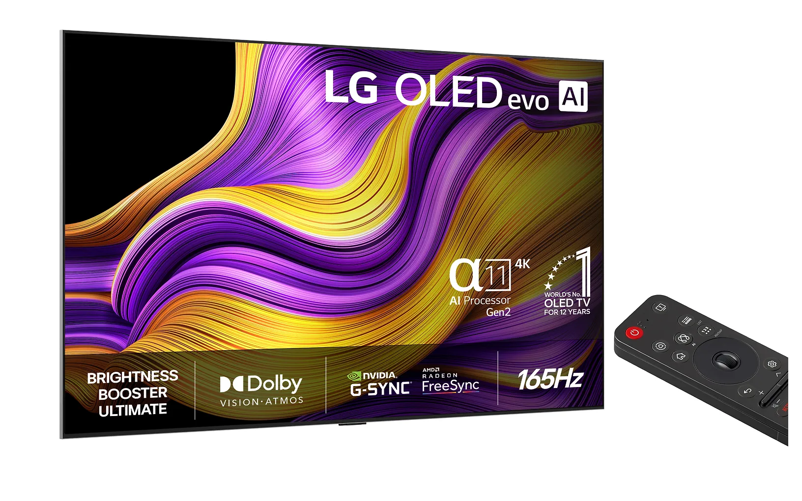 LG 83" OLED evo G5 – 4K-TV med väggfäste