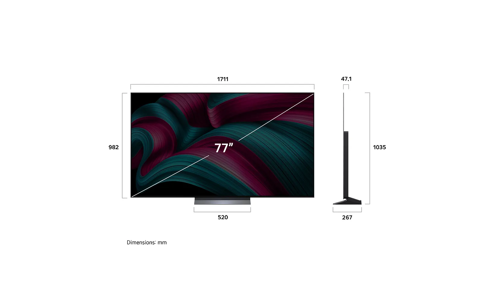 LG 77" OLED evo C5 – 4K TV