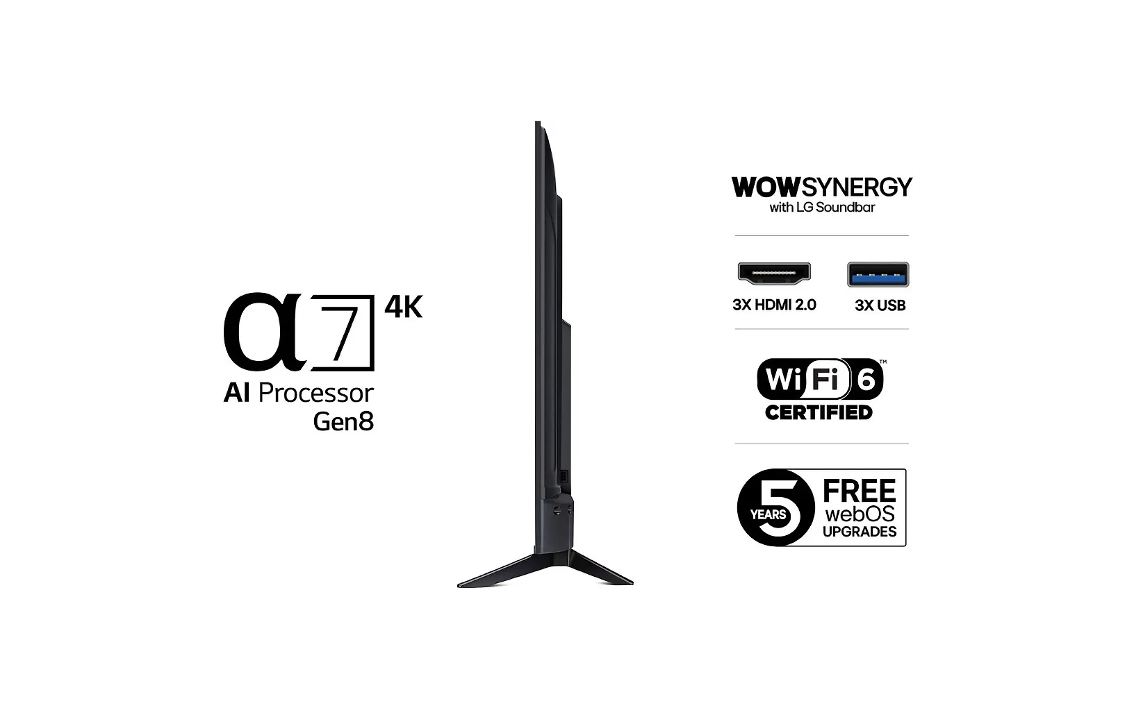 LG 65" UA73 – 4K LED TV