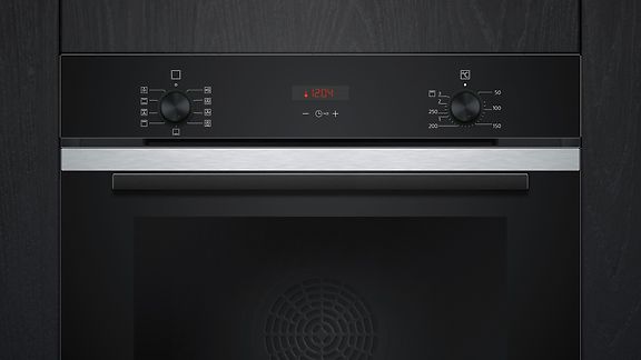 Siemens iQ300 HB234ABS3F -kalusteuuni, teräs – kuva 3