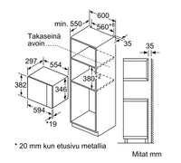Siemens iQ300 (BF520LMA1) mikroaaltouuni, musta – kuva 5
