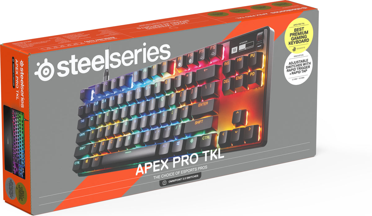SteelSeries Apex Pro TKL Gen 3 pelinäppäimistö, Nordic, musta – kuva 10