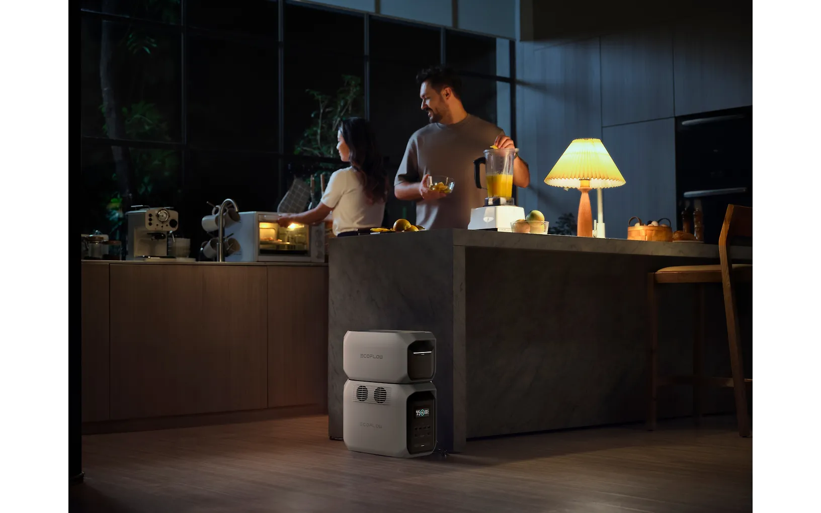 EcoFlow Delta 3 1500 bärbar kraftstation, 1536 Wh