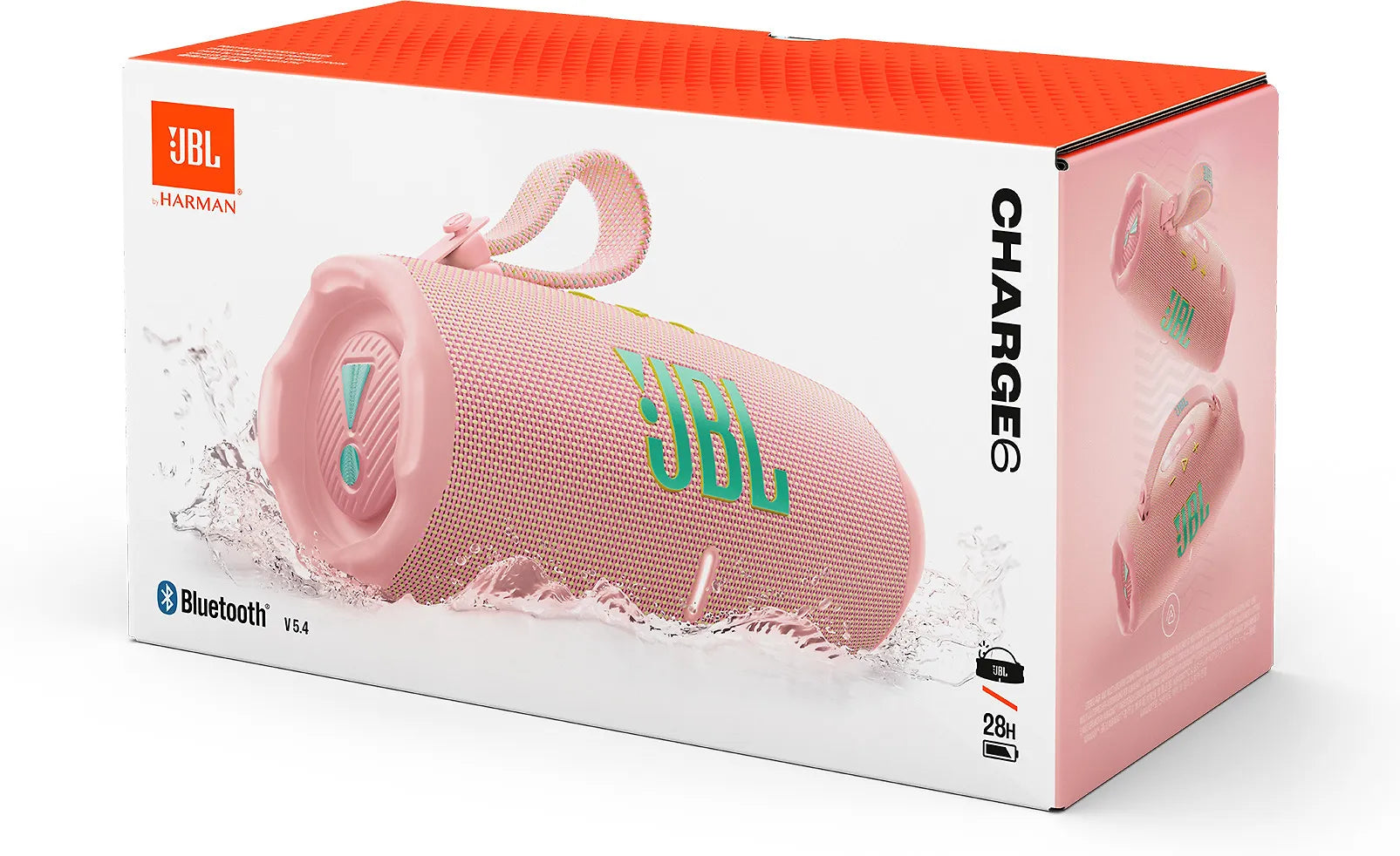 JBL Charge 6 Bluetooth-kaiutin, pinkki