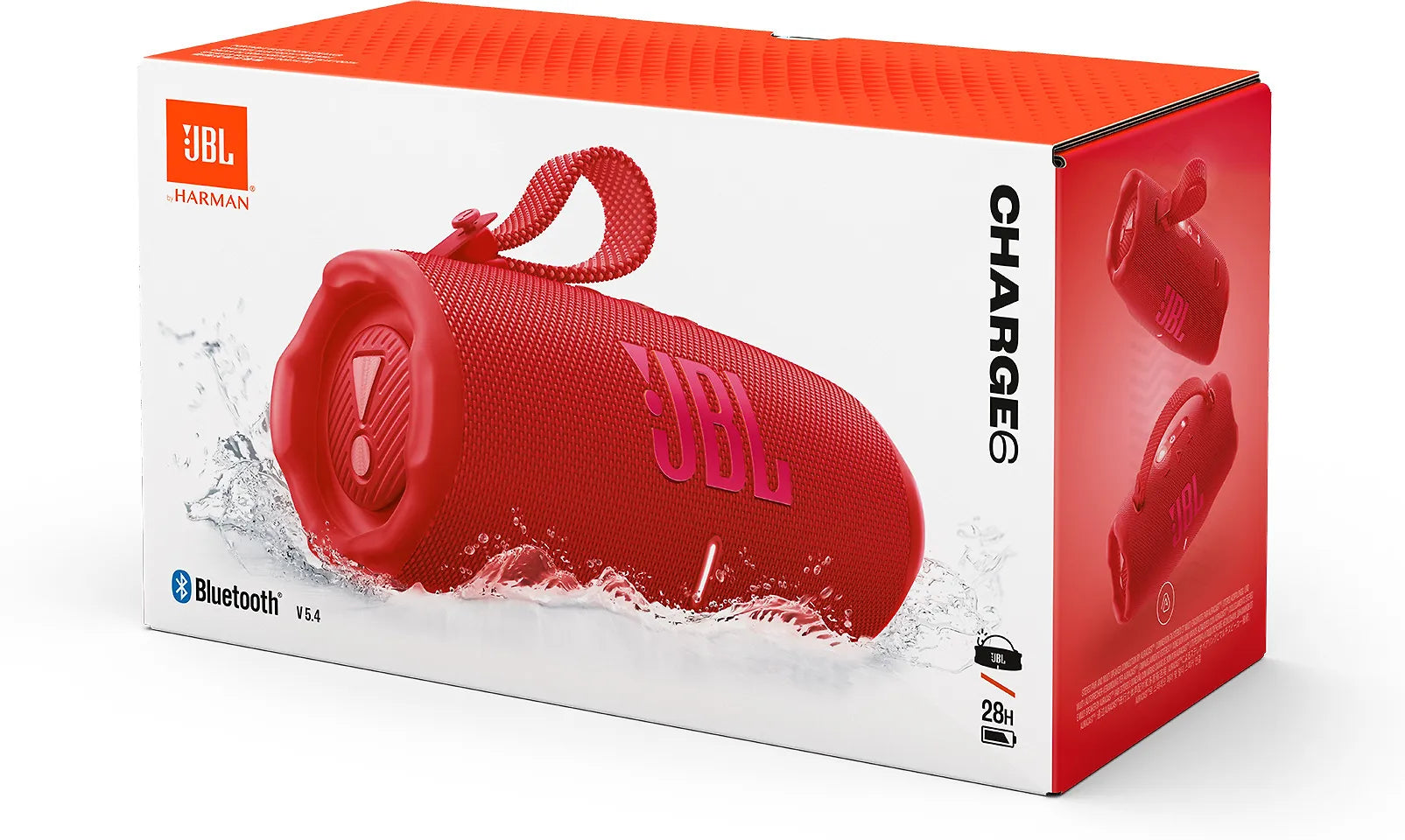 JBL Charge 6 Bluetooth-kaiutin, punainen