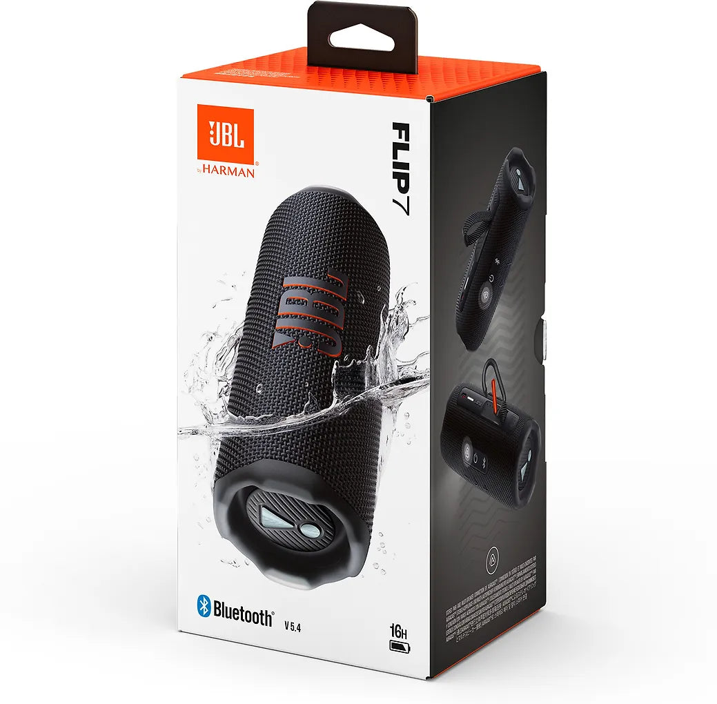 JBL Flip 7 Bluetooth-kaiutin, musta