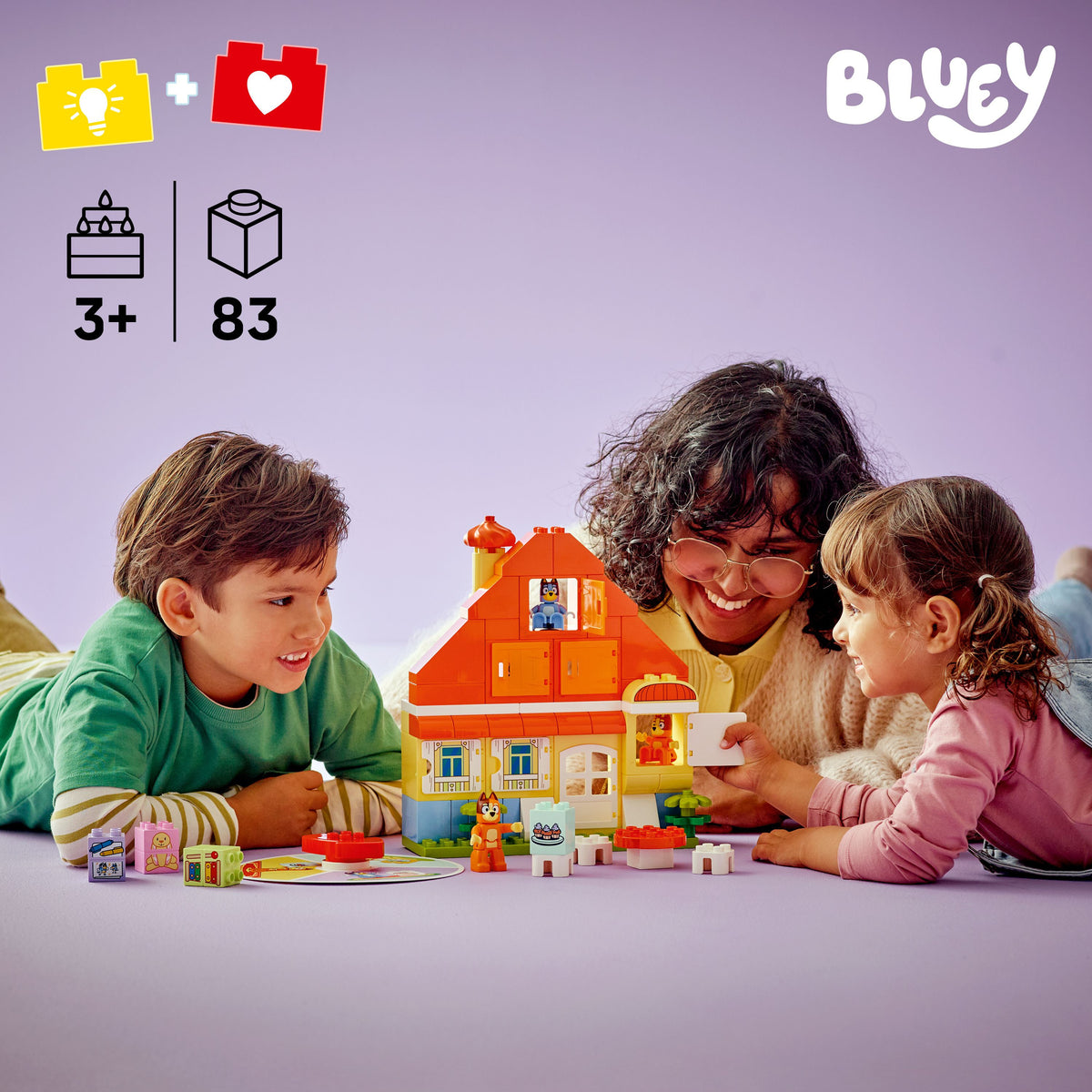LEGO DUPLO Bluey 10459 Blueyn perheen talo ja muistipeli – kuva 2