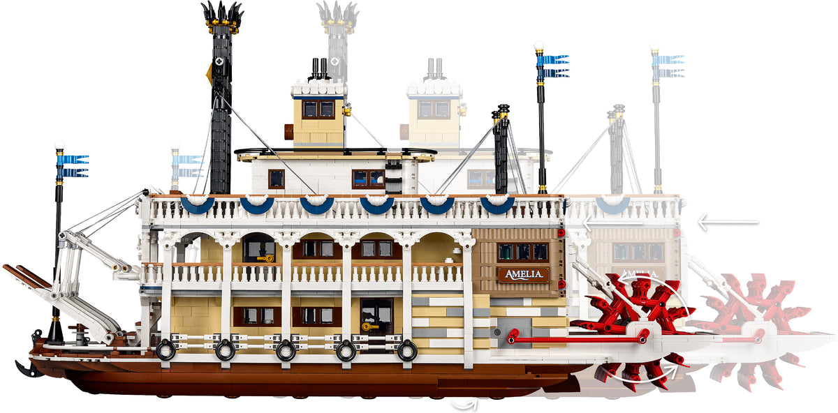 LEGO Ideas 21356 Jokihöyrylaiva – kuva 15