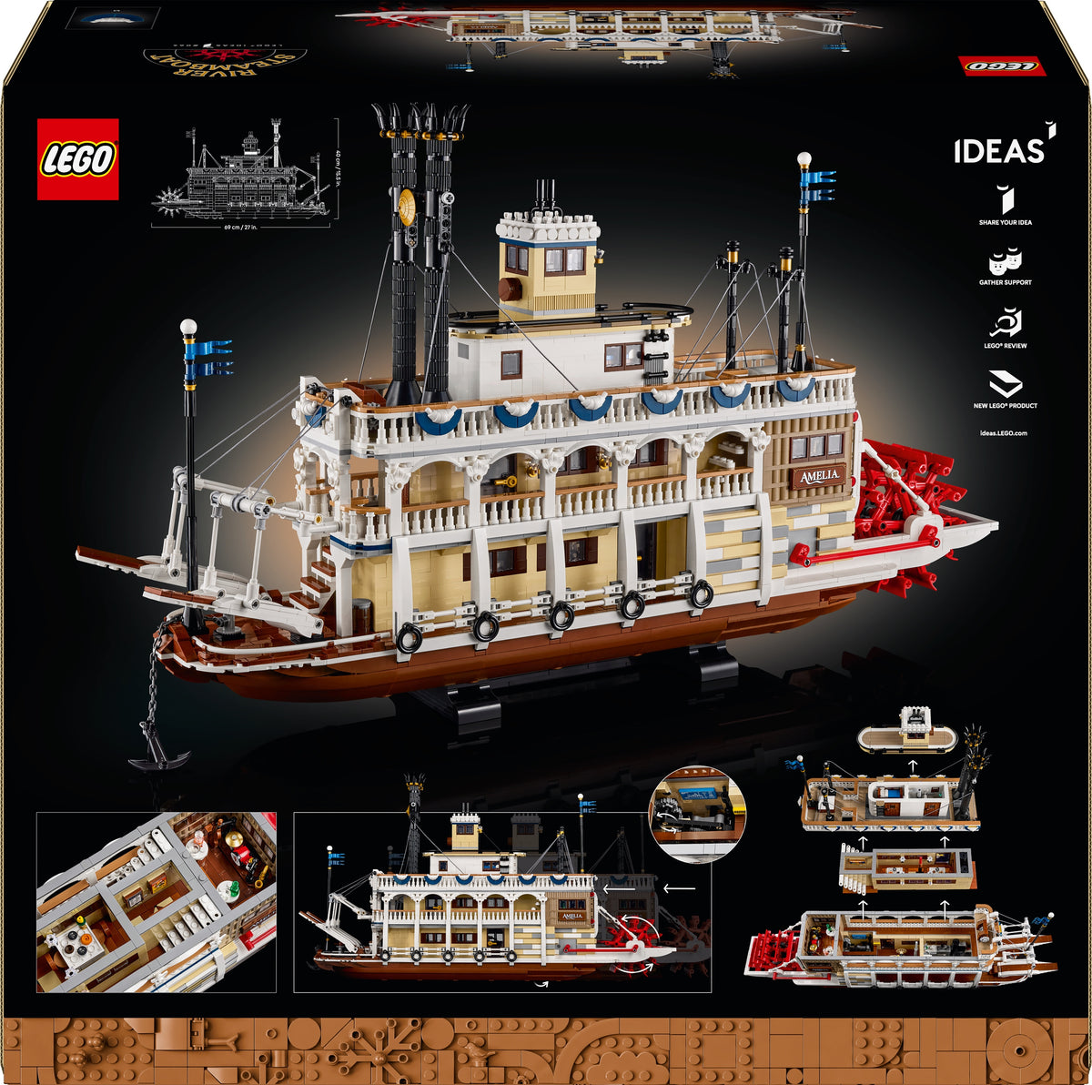LEGO Ideas 21356 Jokihöyrylaiva – kuva 30