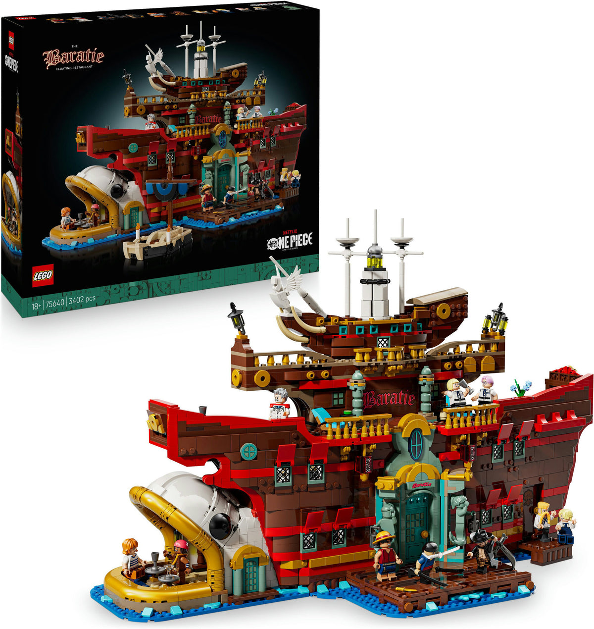 LEGO ONE PIECE 75640 Kelluva ravintola Baratie – kuva 2