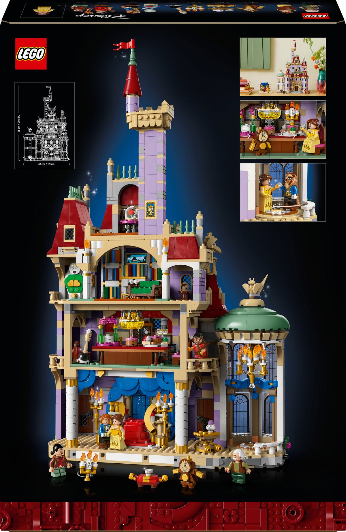 LEGO Disney Princess 43263 Kaunottaren ja hirviön linna – kuva 13