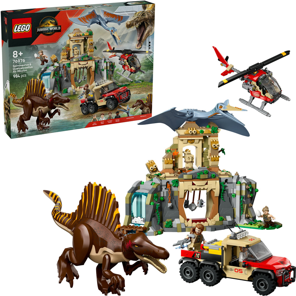 LEGO Jurassic World 76976 Spinosauruksen ja Quetzalcoatlusin pako lentäen – kuva 2