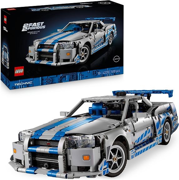 LEGO Technic 42210 2 Fast 2 Furious Nissan Skyline GT-R (R34) ‑auto
