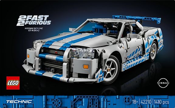LEGO Technic 42210 2 Fast 2 Furious Nissan Skyline GT-R (R34) ‑auto