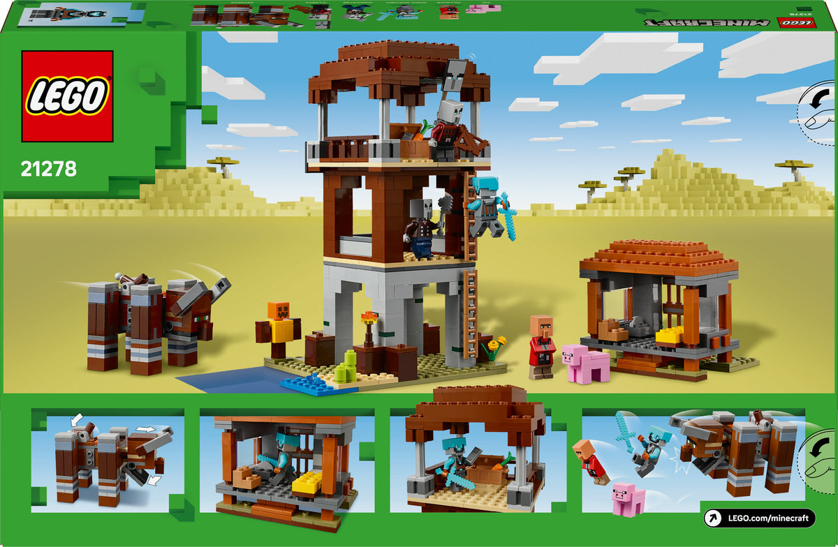 LEGO Minecraft 21278 Ryöstelijöiden etuvartioasema ja Tuhokylvyri – kuva 14