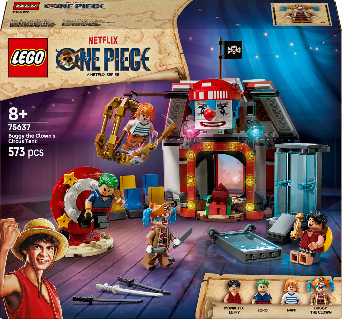 LEGO ONE PIECE 75637 Buggy-klovnin sirkusteltta