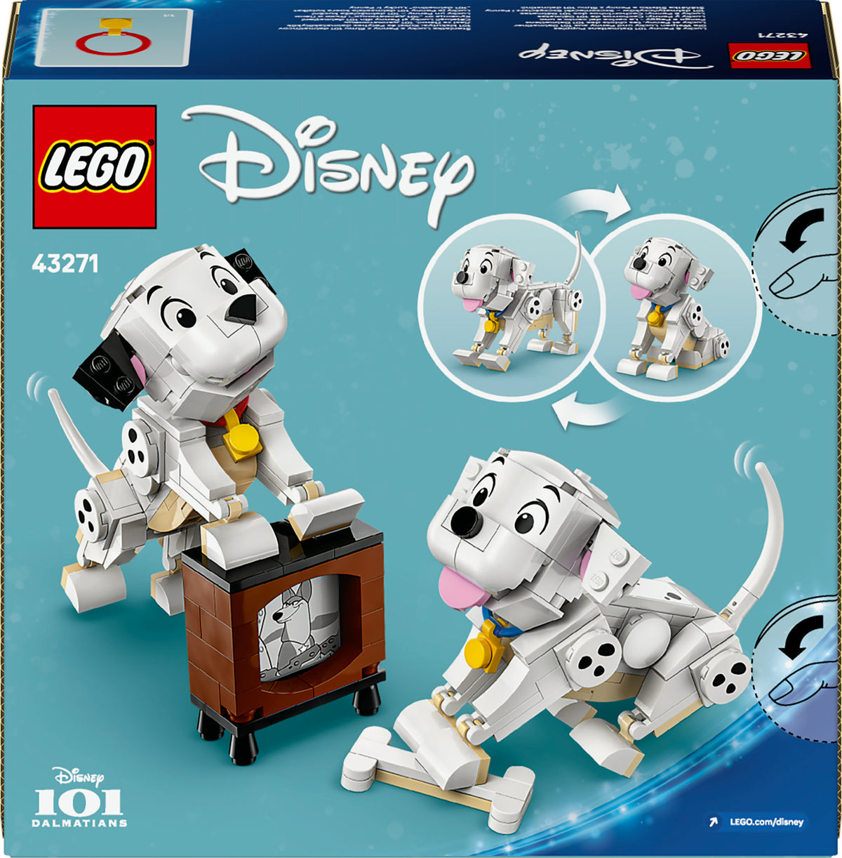 LEGO Disney 43271 101 dalmatialaista ‑koiranpennut: Laikku ja Pipsa – kuva 12