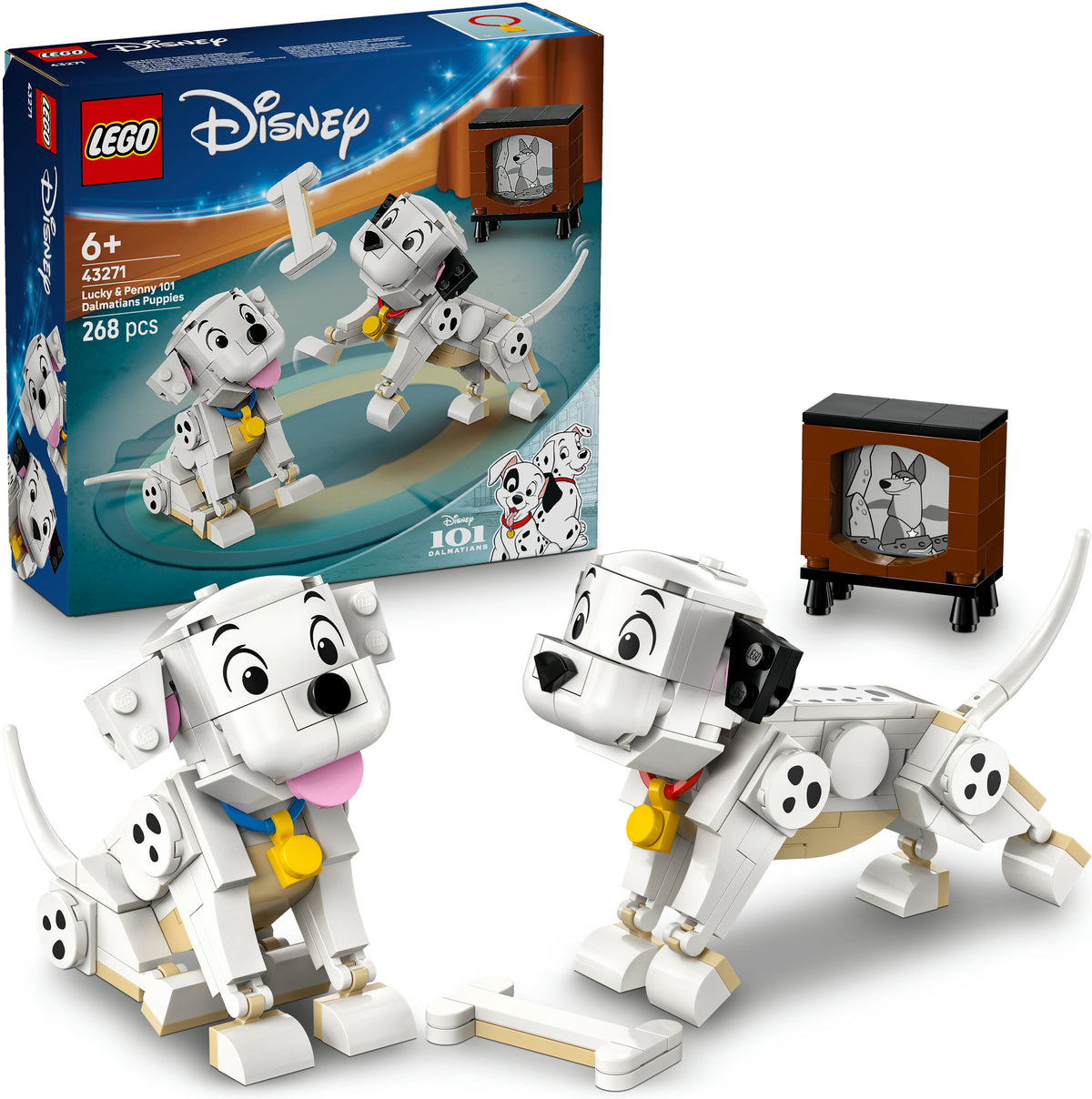 LEGO Disney 43271 101 dalmatialaista ‑koiranpennut: Laikku ja Pipsa – kuva 2