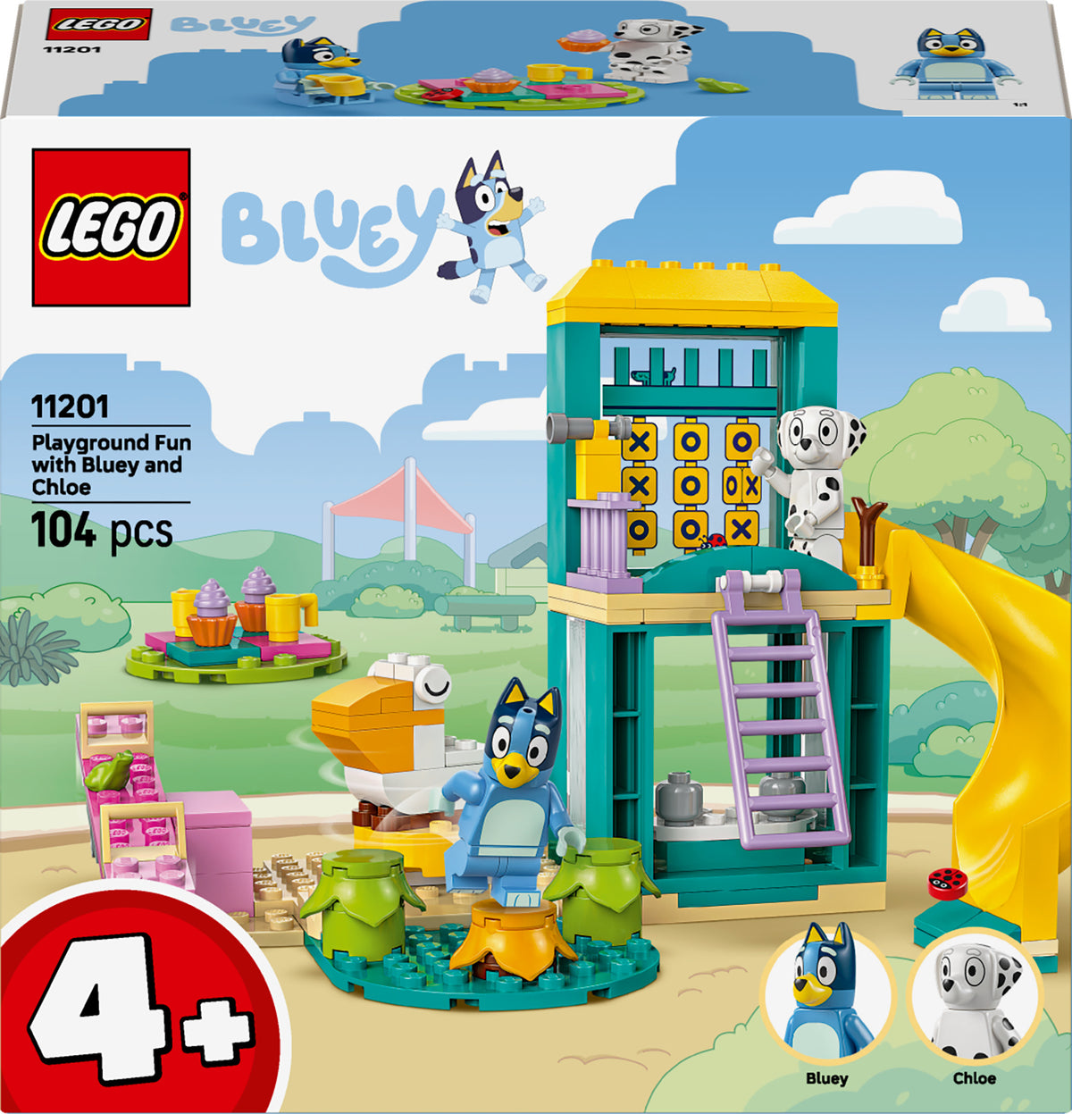 LEGO Bluey 11201 Blueyn ja Katin hupihetket leikkikentällä