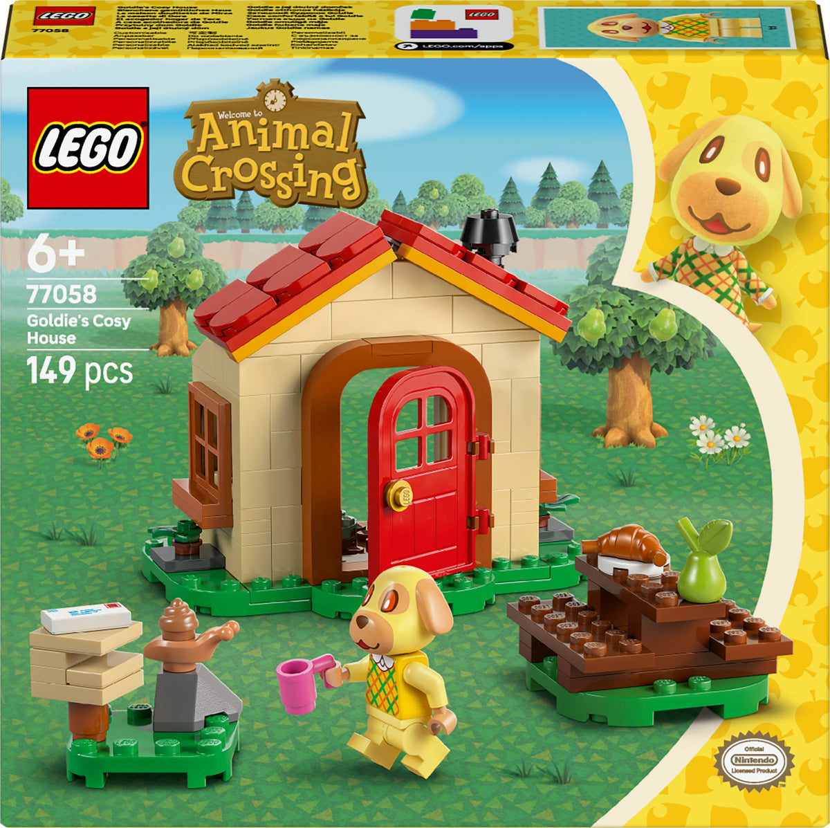 LEGO Animal Crossing 77058 - Goldie kodikkaassa talossaan