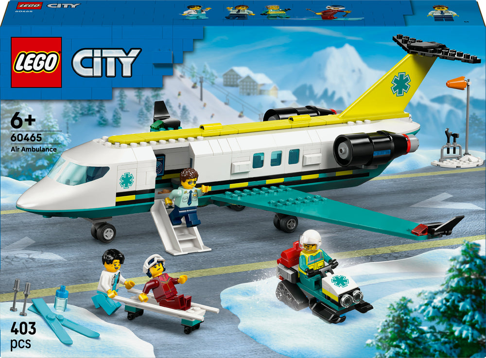 LEGO City 60465 Pelastuslaitoksen ambulanssilentokone