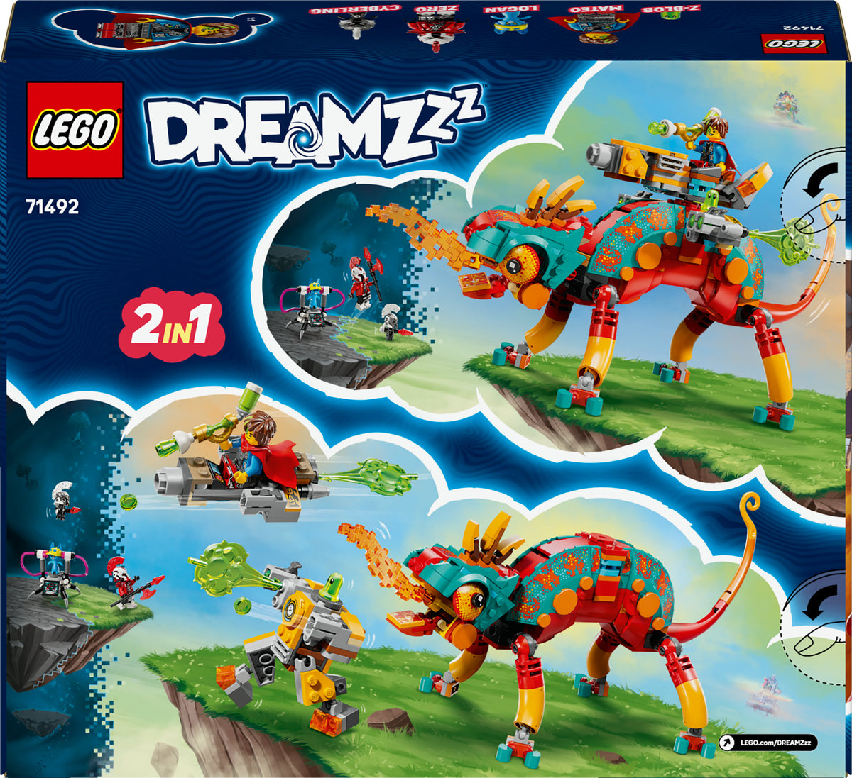 LEGO DREAMZzz 71492 Mateon tulikameleontti