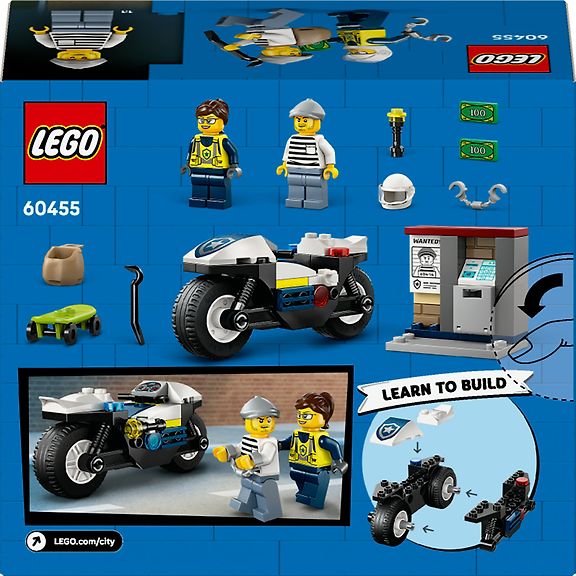 LEGO City 60455 Takaa-ajo poliisimoottoripyörällä – kuva 18