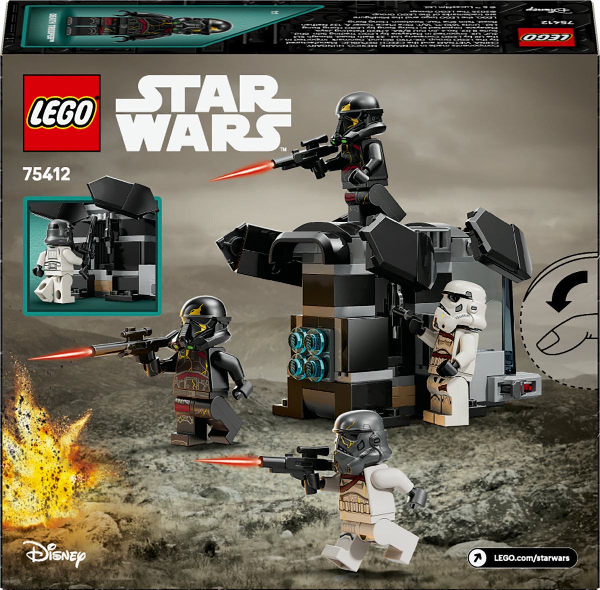 LEGO Star Wars 75412 Kuolonsotilaan ja yön iskusotilaan taistelupakkaus – kuva 17