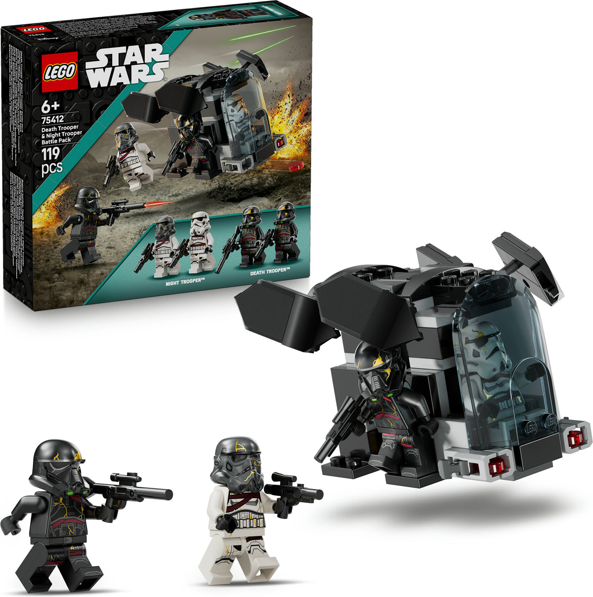 LEGO Star Wars 75412 Kuolonsotilaan ja yön iskusotilaan taistelupakkaus – kuva 2