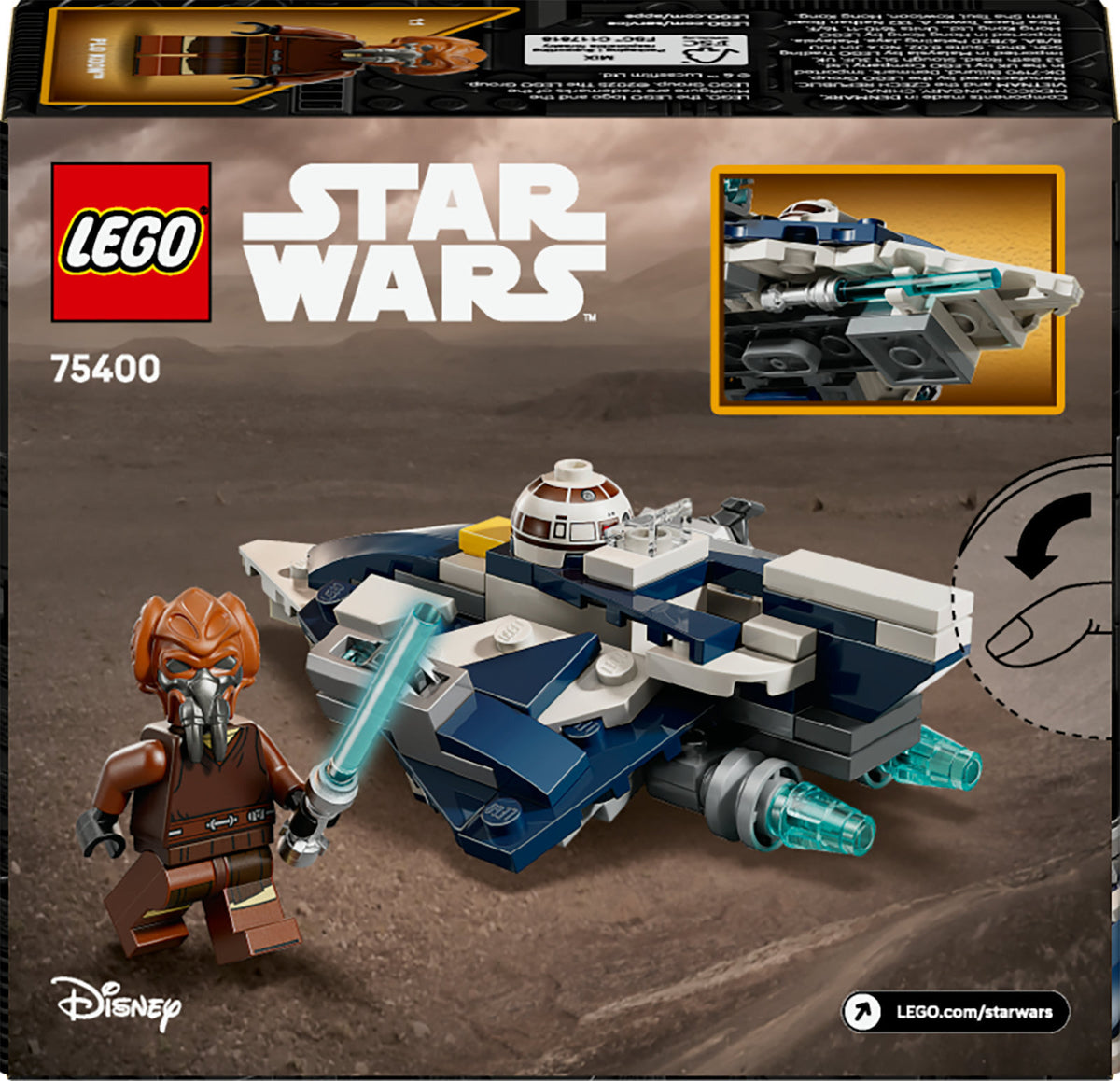 LEGO Star Wars 75400 Plo Koonin Jedi Starfighter ‑mikrohävittäjä – kuva 19