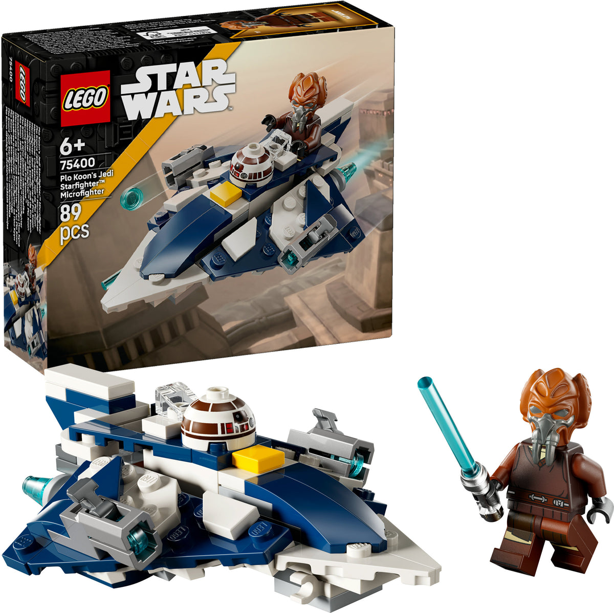 LEGO Star Wars 75400 Plo Koonin Jedi Starfighter ‑mikrohävittäjä – kuva 2