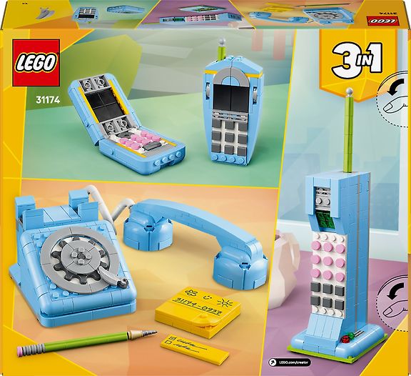 LEGO Creator 31174 - 3in1 Retrotyylinen puhelin – kuva 9