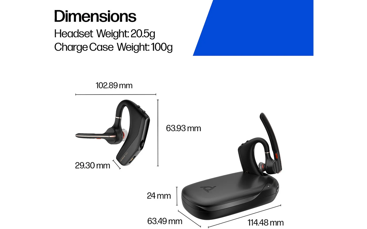 Poly Voyager Legend 50-M Headset UC Bluetooth-kuuloke + latauskotelo (AJ8V4AA)