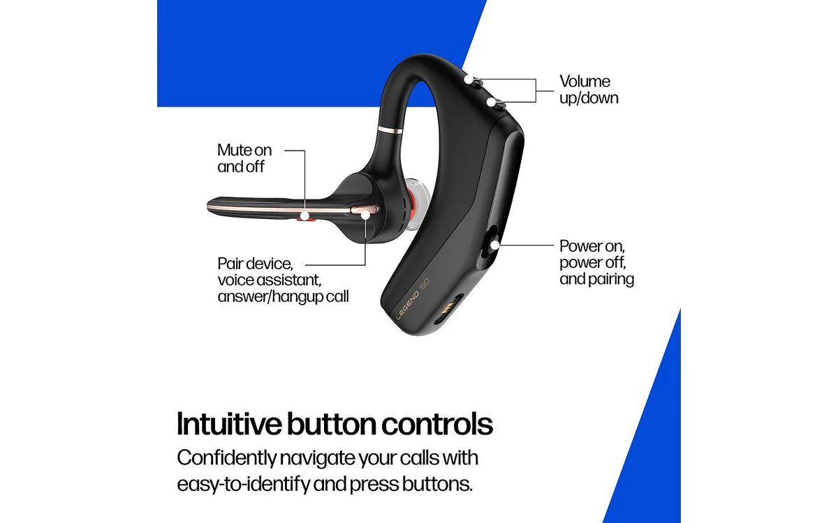 Poly Voyager Legend 50-M Headset UC Bluetooth-kuuloke + latauskotelo (AJ8V4AA)