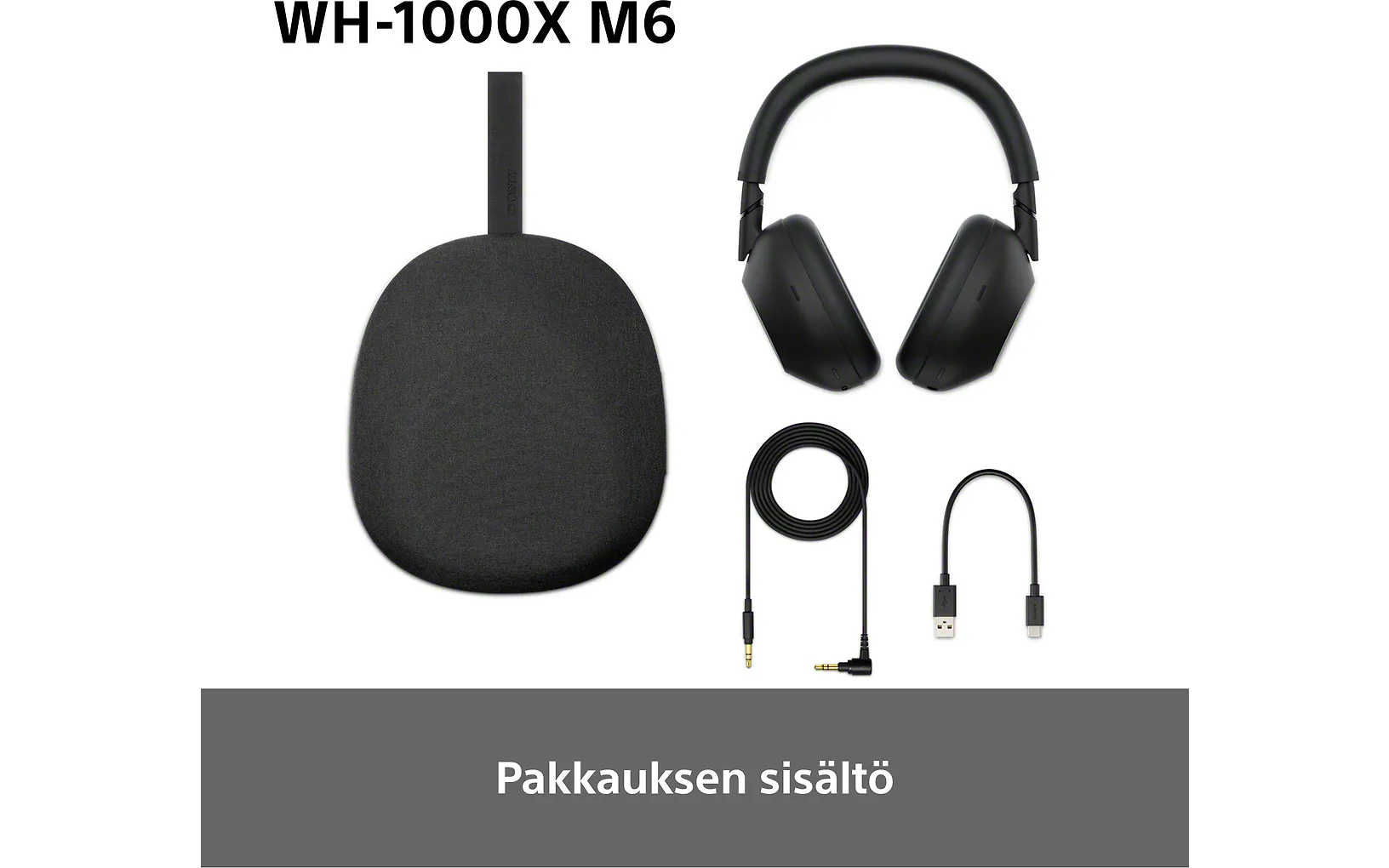 Sony WH-1000XM6 vastamelukuulokkeet, hopea